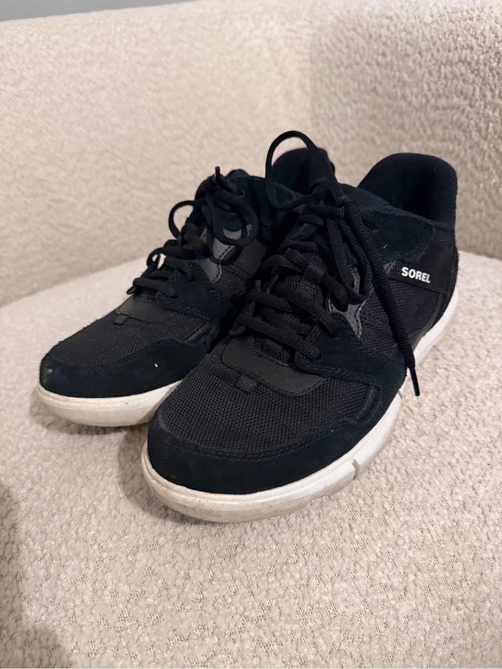 Sorel Women’s Black Lace-Up Sneakers